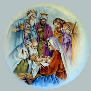 The Three Wise Men Adore the Christ Child 
