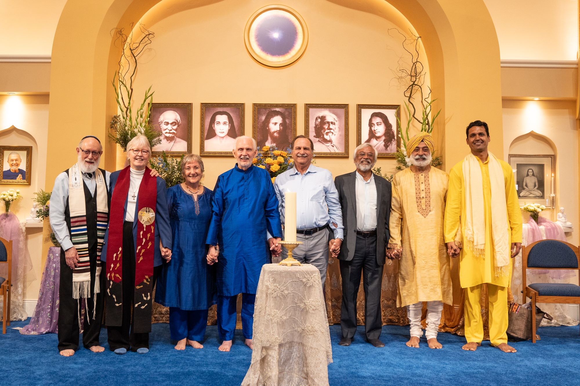 interfaith religions celebration at the ananda temple of light