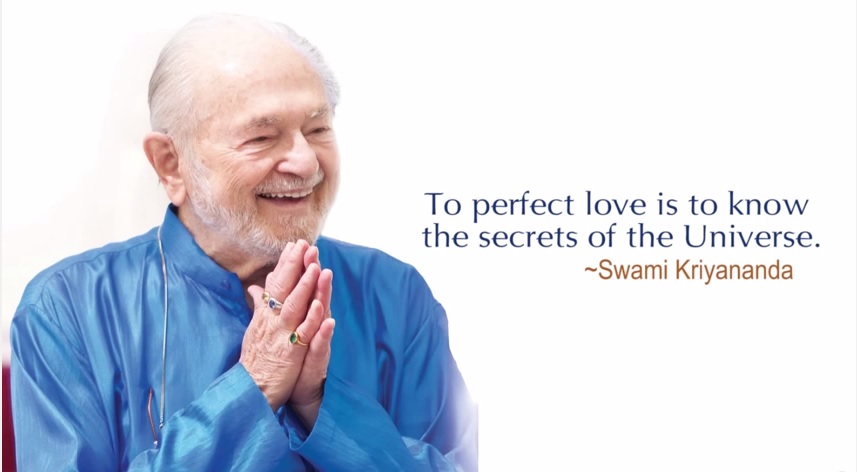 To perfect Love is to know the secrets of the universe. #swami #kriyananda #quote #love