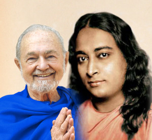 Swami Kriyananda with Paramhansa Yogananda