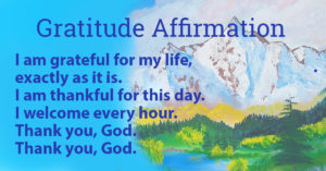 Gratitude Affirmation Thank You, God by Jyotish, disciple of Yogananda ananda