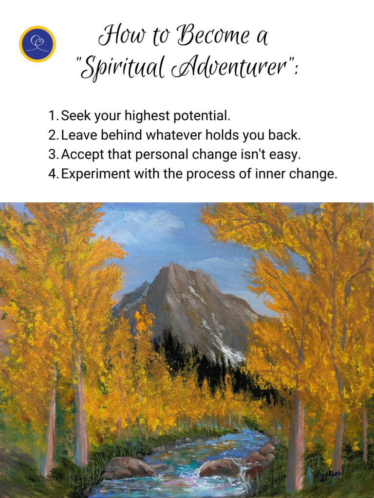 How to become a spiritual adventurer poster teachings of yogananda