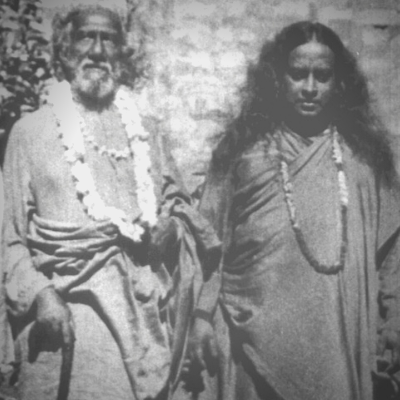 Sri Yukteswar and his disciple, Paramhansa Yogananda author of Autobiography of a Yogi