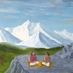 guiding principles of ananda jyotish painting of babaji and christ and mission to share east and west original teachings of god