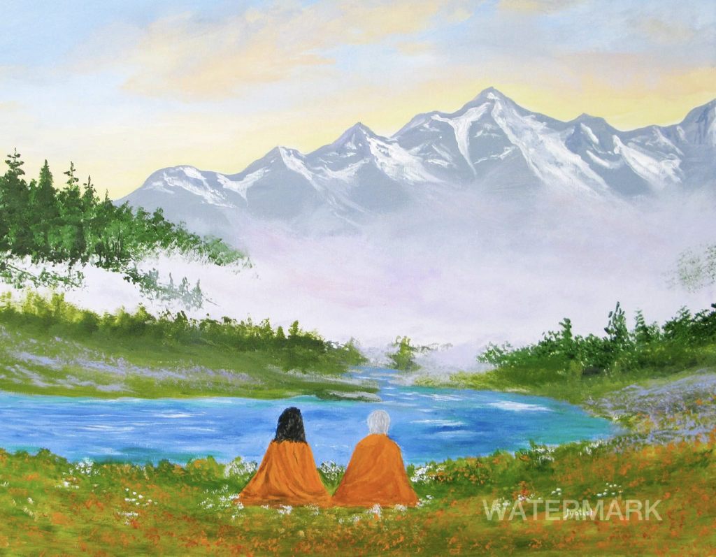 yogananda and swamiji painting by jyotish