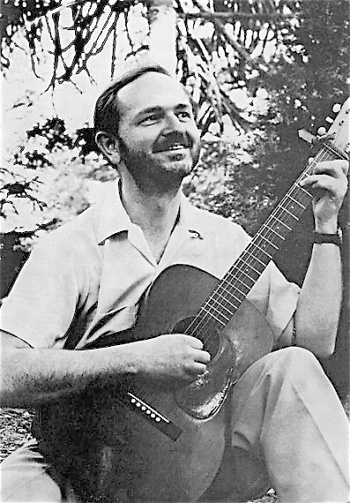 Swami playing guitar (1965)