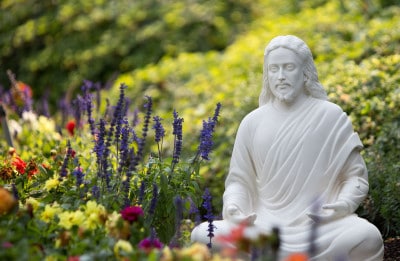 Jesus Meditating in Garden