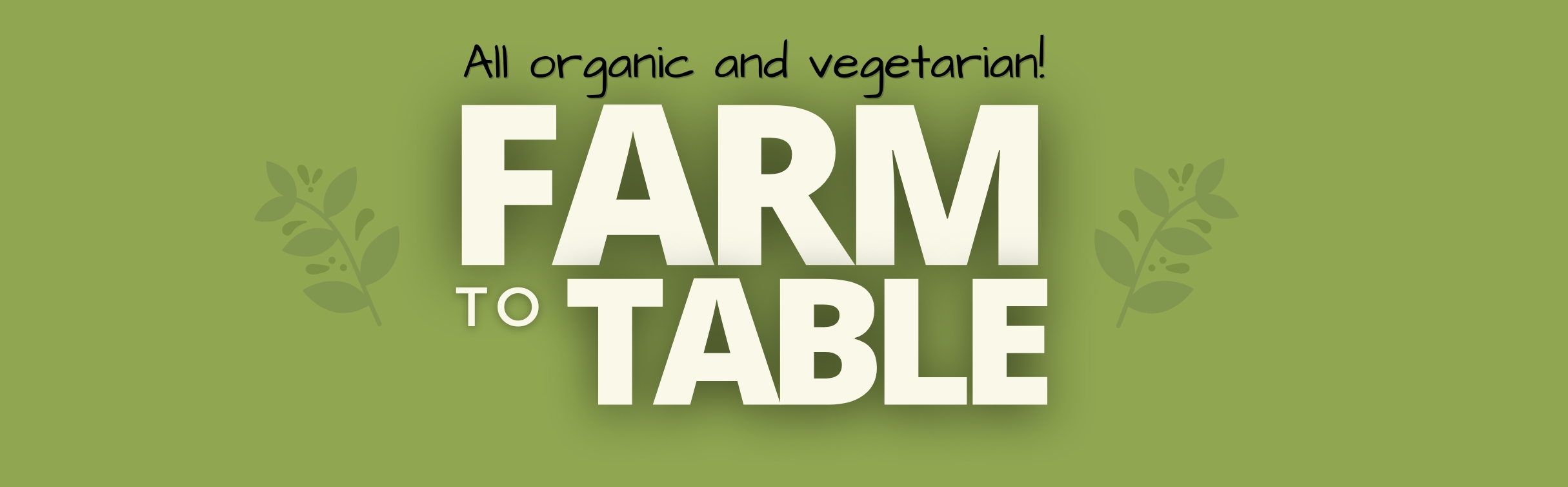 Farm to Table banner