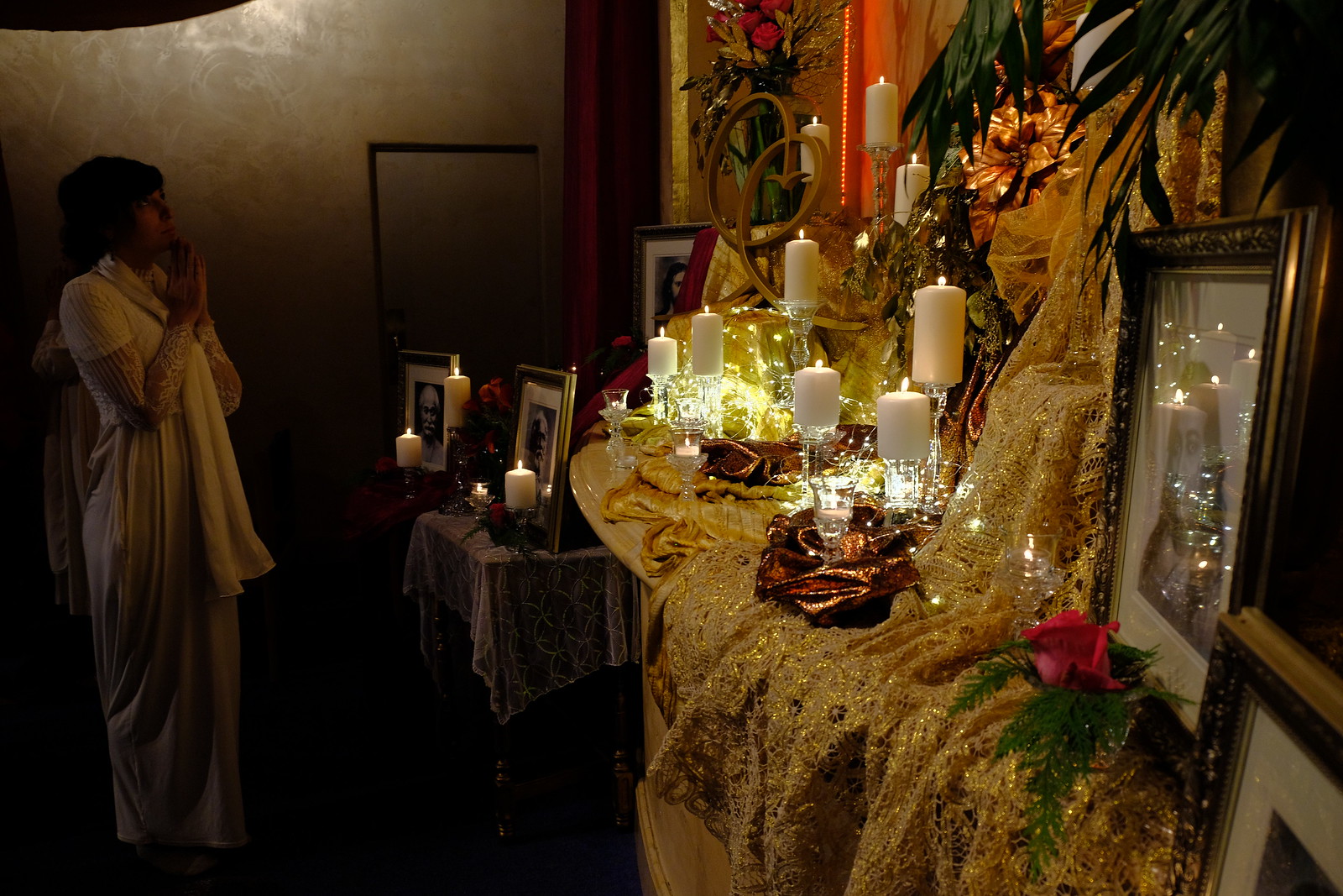 Christmas Altar at Ananda Palo Alto